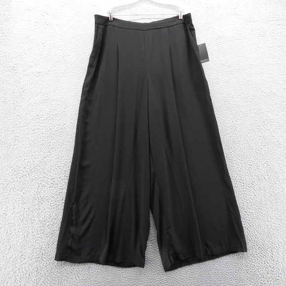 Eloquii Pants - Eloquii Black Wide Leg Pants